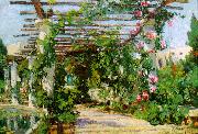 Colin Campbell Cooper Summer Verandah Norge oil painting reproduction
